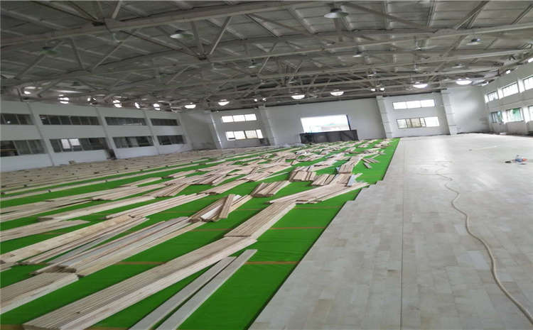 專業的籃球場木地板主輔龍骨結構