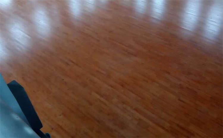 橡膠木木地板籃球館結構