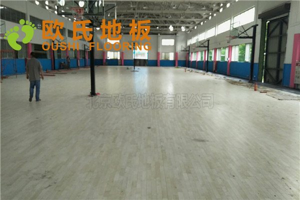 廣東YBDL江門HOOP PARK籃球公園木地板項目