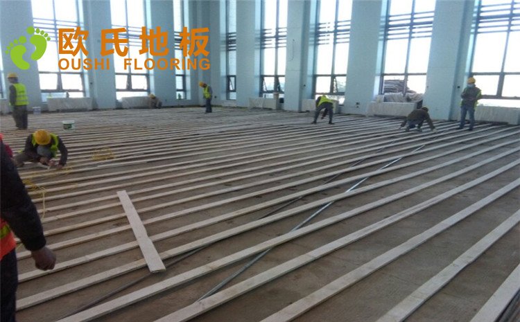 甘肅敦煌**大酒店排球木地板圖片