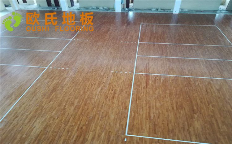 重慶忠縣中學籃球排球場木地板案例