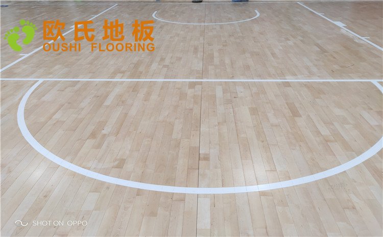 西寧市世紀職業(yè)技術學校籃球訓練館木地板圖片