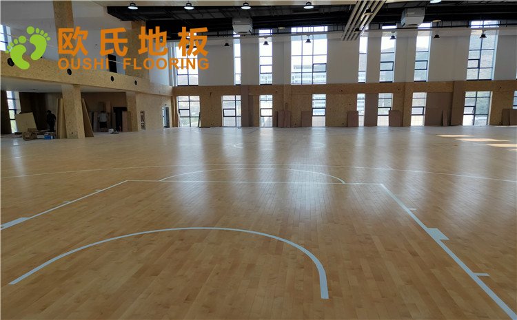 陜西榆林神木張冢峁煤礦公司體育館木地板項目——歐氏實木運動地板